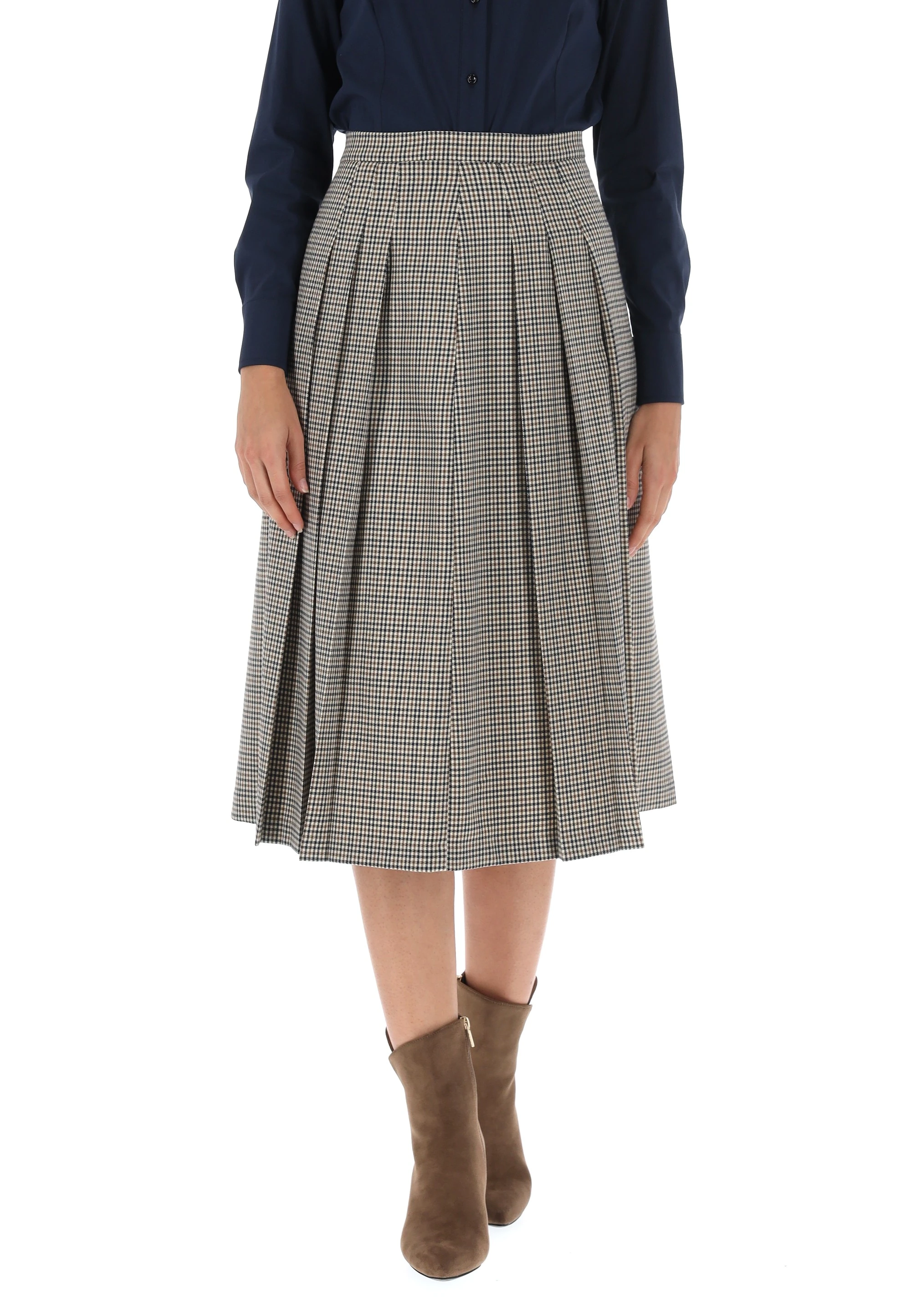 Gonna midi quadrettata Vivace donna